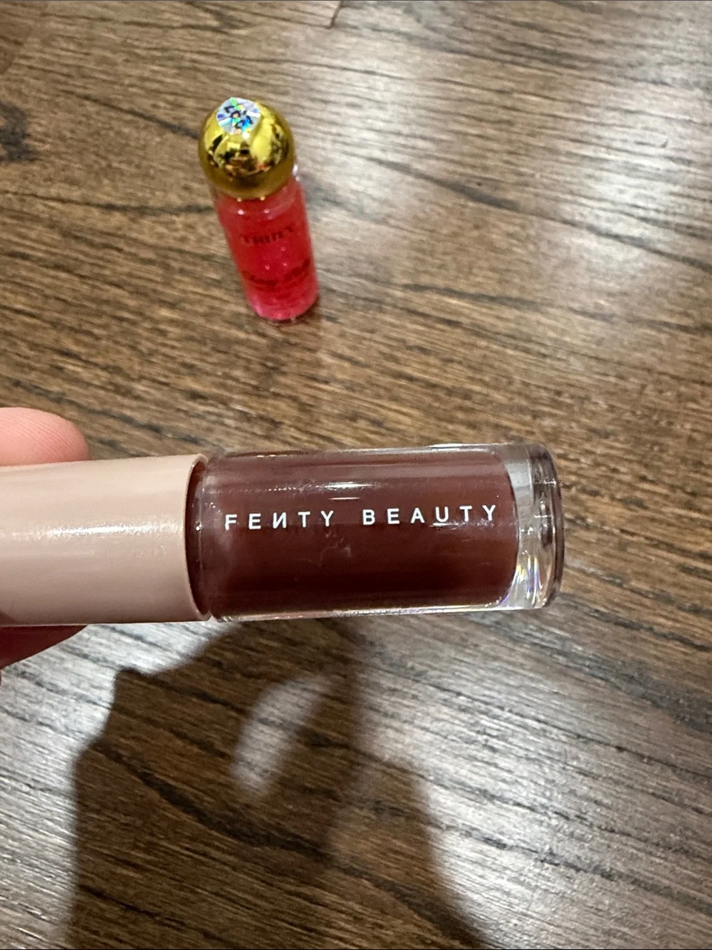 Lip Gloss set-Fenty Beauty Hot Choco Heat, Truly cherry baby oil, tower 28 gloss